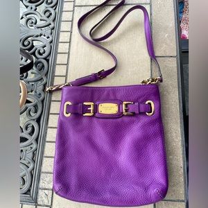 Michael Kors purple crossbody bag
